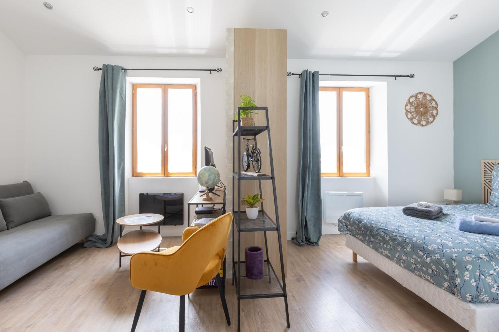 Apartment En Blanc - 4 Couchages - Hypercentre - Clim - Wifi